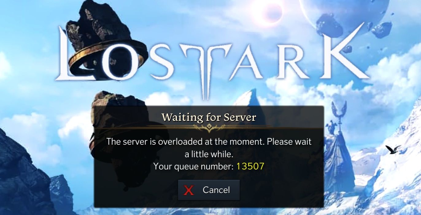 Lost Ark - The server is busy. Please wait a while. (Waiting for Server) 